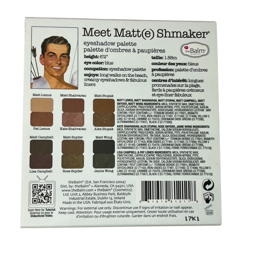 New theBalm Meet Matt(e) Shmaker Eyeshadow Palette OS - Picture 5 of 6